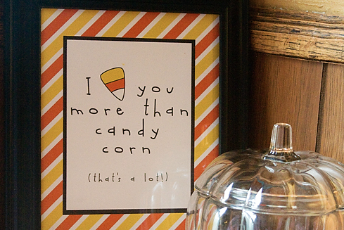 I Love Candy Corn.  A Lot. {free printable}