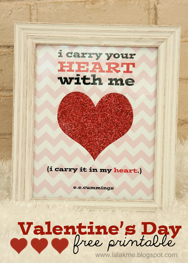 e.e. cummings Valentine’s Day Printable