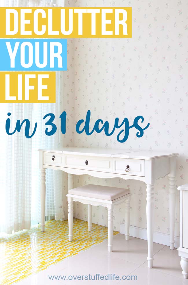 31 Days to Less Clutter and More Peace