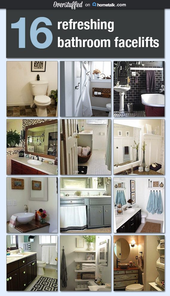 16 Refreshing Bathroom Facelifts