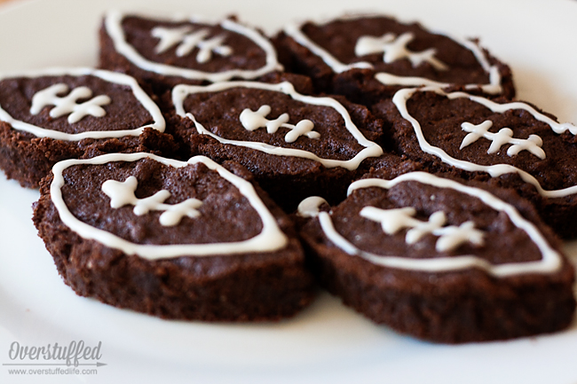 Fudgy Football Brownies