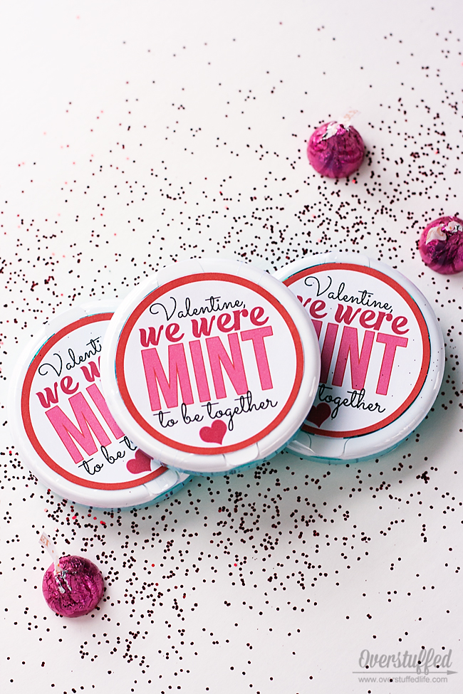 We Were “Mint” to be Together Valentine’s Day Card Printable