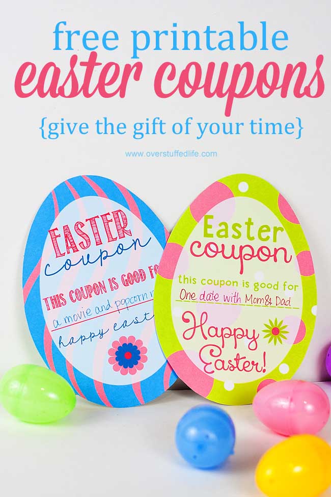 Printable Easter Egg Coupons