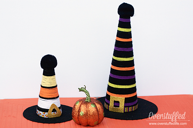 DIY Yarn Witch Hats