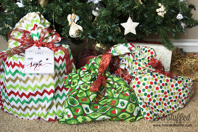 How to Make Santa Bags for Oddly Shaped Gifts