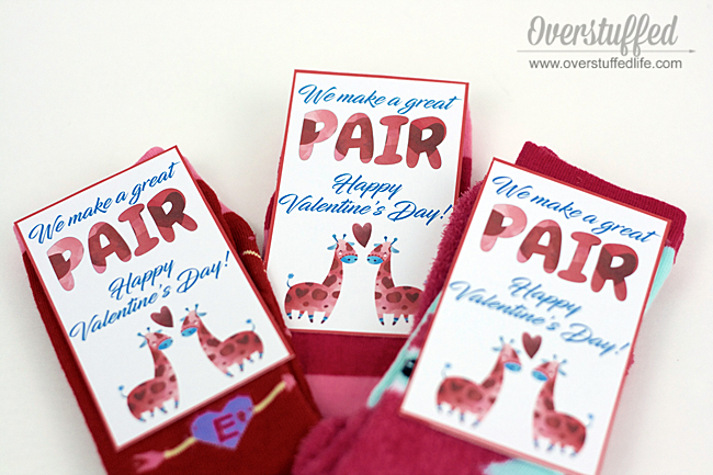 We Make a Great Pair Valentine Printable