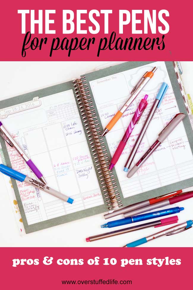 The Best Pens for Writing in Planners via @lara_neves