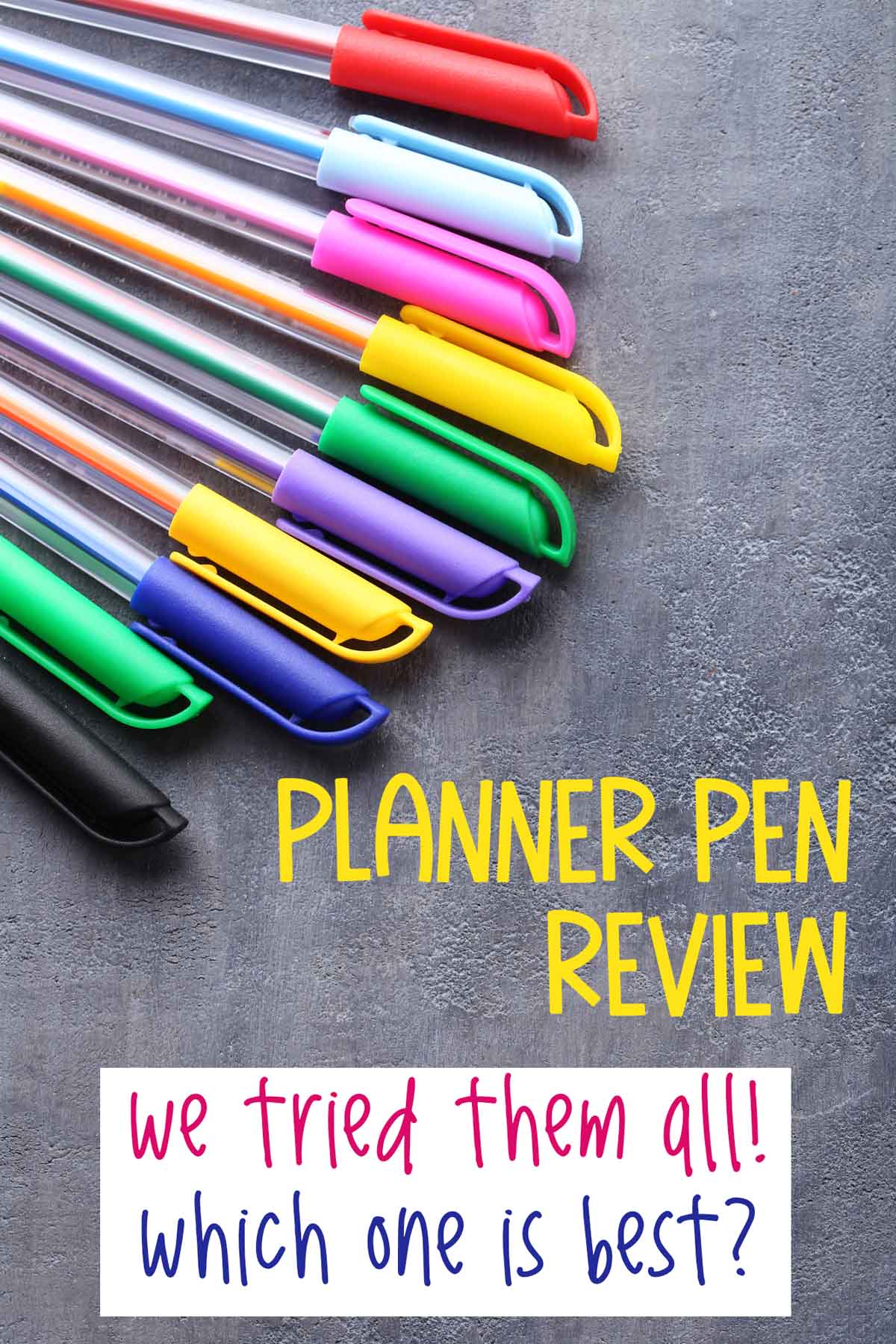 Planner Pen, Green Modern Abstract