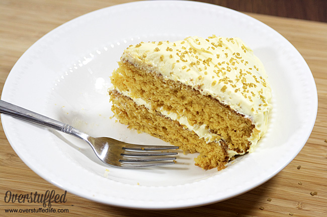 Easy Gluten Free Butterbeer Cake