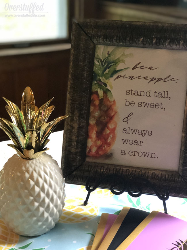 Back to School Feast and Family Theme: Be a Pineapple