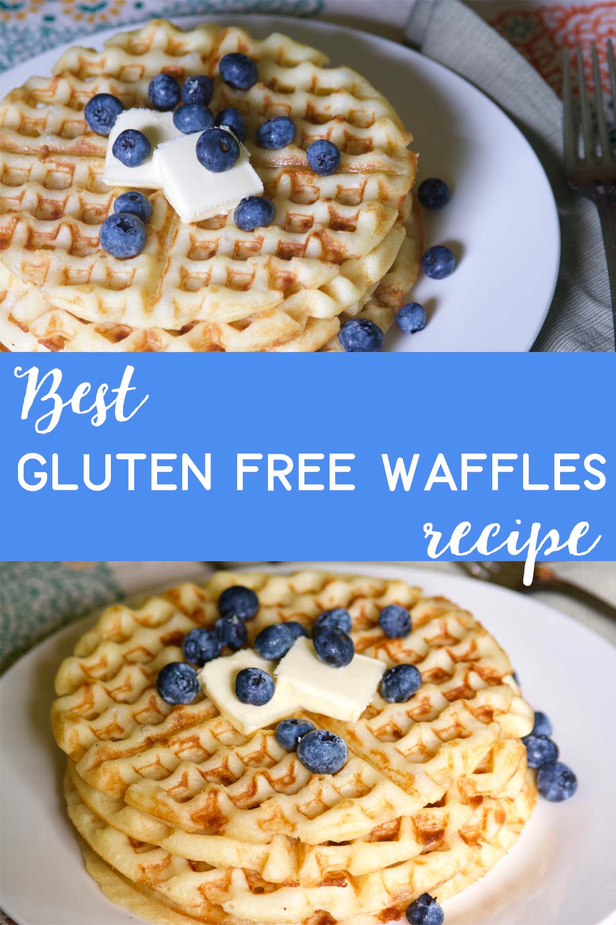 The best gluten-free waffles recipe ever! Make a batch of these at the beginning of the week and cook them up every morning for a delicious gluten-free breakfast! Top with your favorite toppings. via @lara_neves
