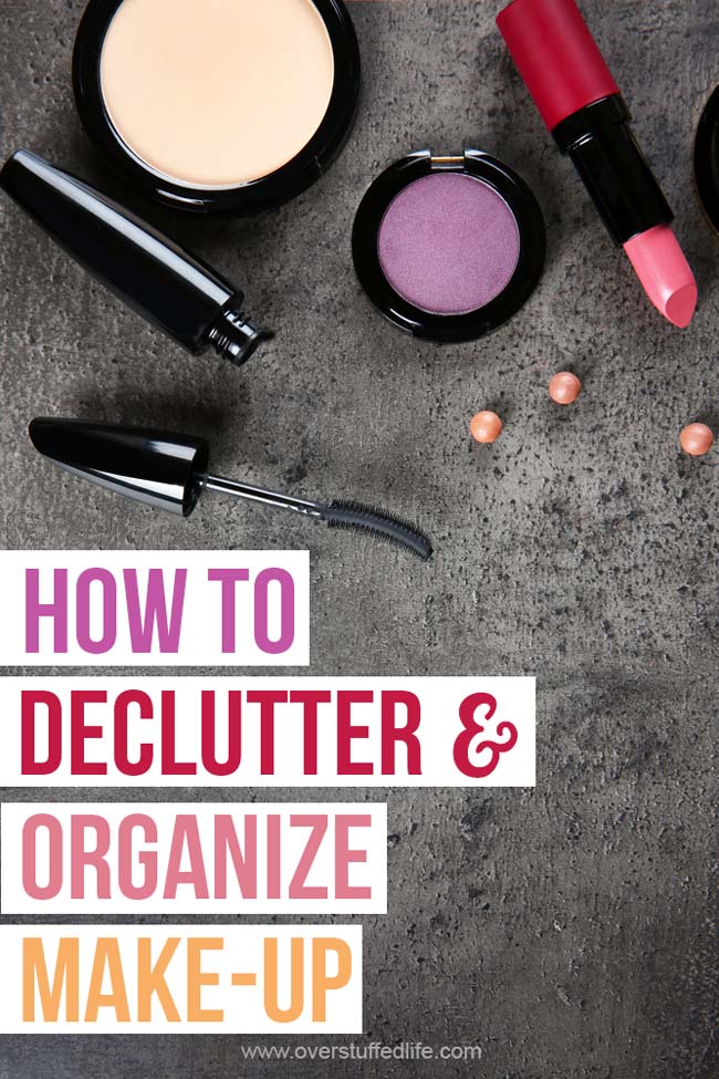 Is old make-up that you'll never wear taking over your bathroom storage? Use these steps to conquer the make-up clutter and keep it organized. via @lara_neves
