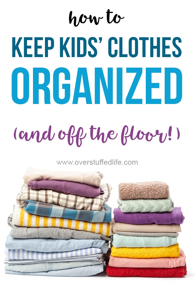 Do your kids keep all their clothes on the floor? Are their closets and dressers a disaster? Use these ideas to keep your children's clothes more organized and off the floor! via @lara_neves