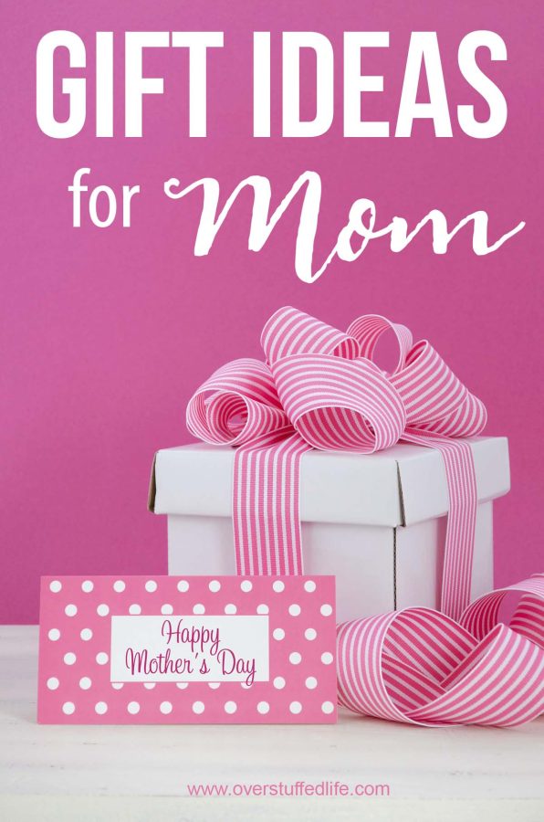 Whit box with pink ribbons and Happy mother's day card