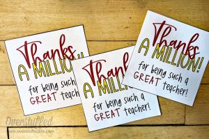 Thanks a million free printable tag