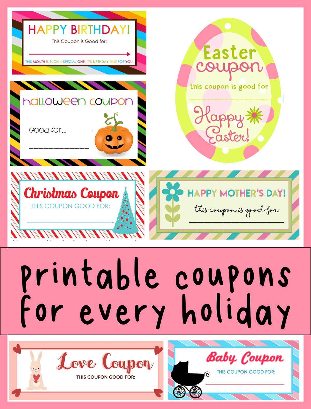 Use these printable Halloween coupons to give your children experience gifts for Halloween instead of more candy and sugar. via @lara_neves