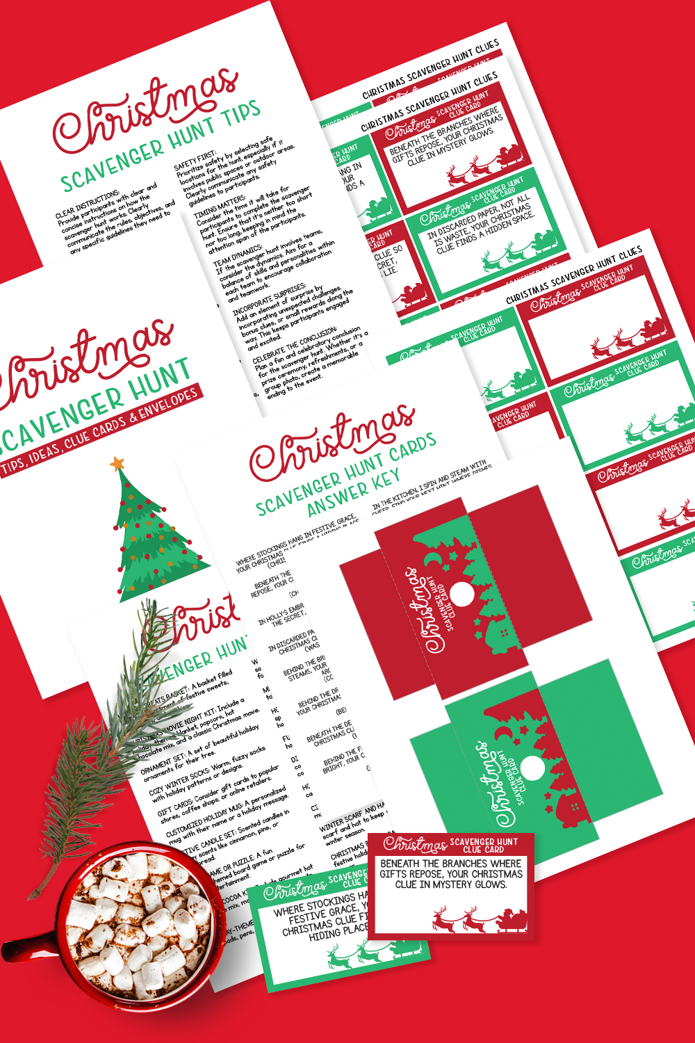 Free Printable Christmas Scavenger Hunt Clues Overstuffed Life Free Printable Christmas Scavenger Hunt Clues Overstuffed Life