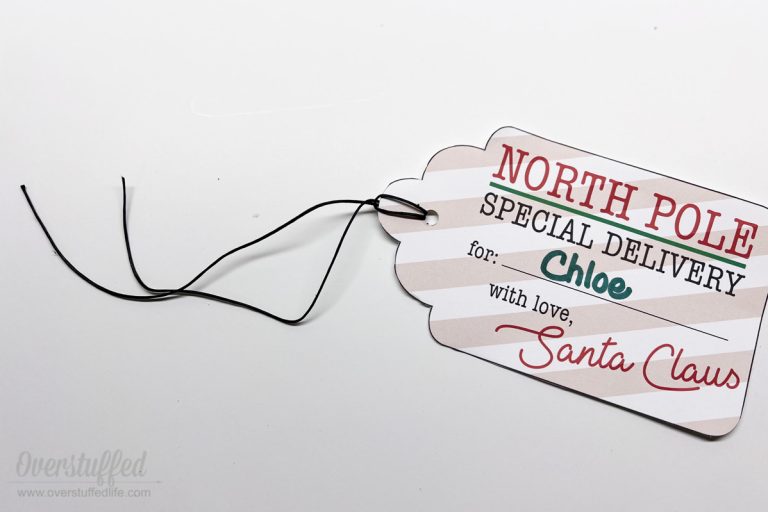 North Pole Delivery: Free Printable Santa Gift Tags