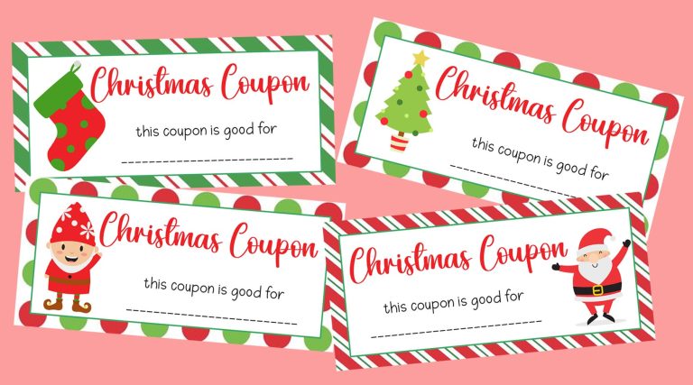 Free Printable Christmas Coupons